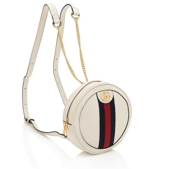 Gucci Leather Ophidia Round Mini Backpack - FINAL SALE - Picture 2 of 14
